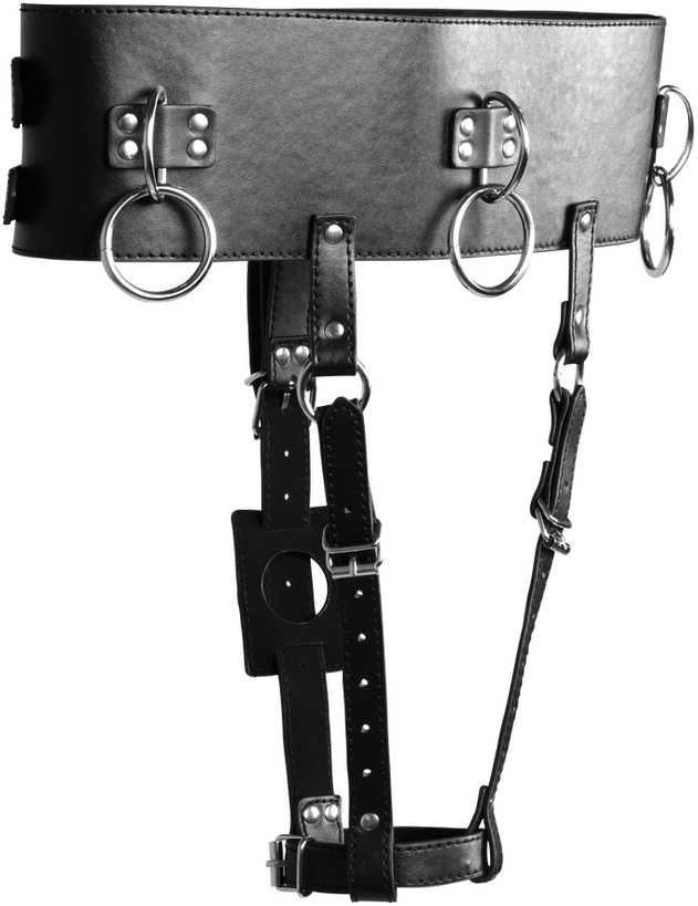 Ouch By Shots Belt with Vibrator Holder - Juodas