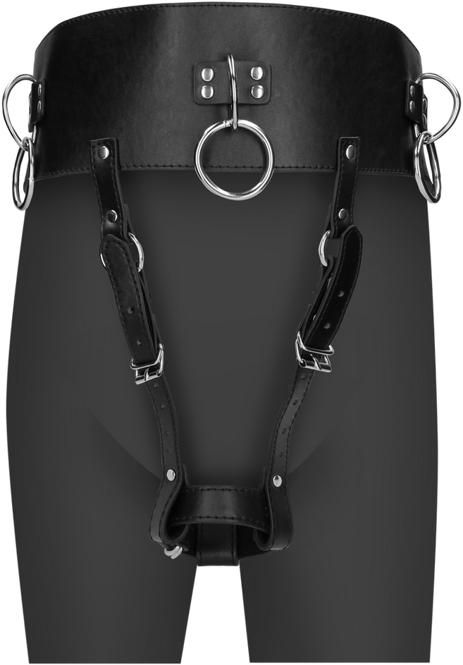Ouch By Shots Belt with Vibrator Holder - Juodas