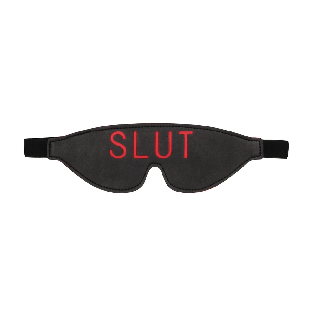 Ouch By Shots Ouch! Blindfold - SLUT - Juodas
