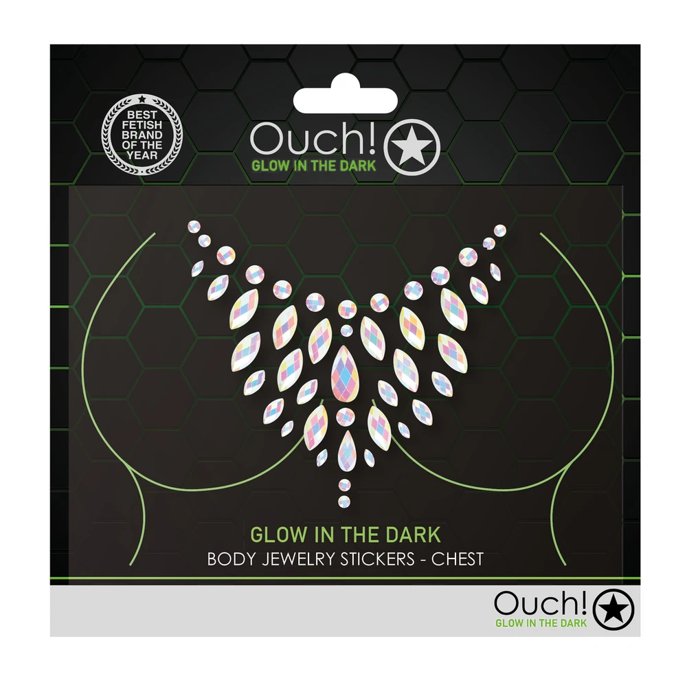 Ouch By Shots Kūno papuošalų lipdukai – krūtinė
