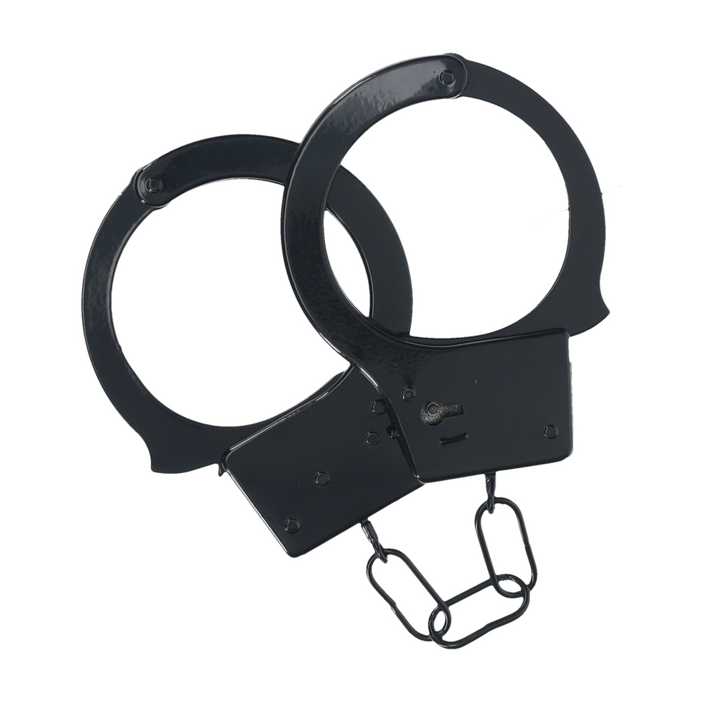 Ouch By Shots Classic Metal Handcuffs - Juodas