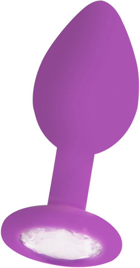 Violetinis analinis kamštis su kristalo akute