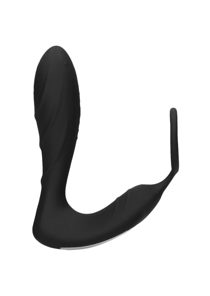 Ouch By Shots E-stim Vibrating Butt Plug Cockring Vibruojantis analinis kištukas su penio žiedu
