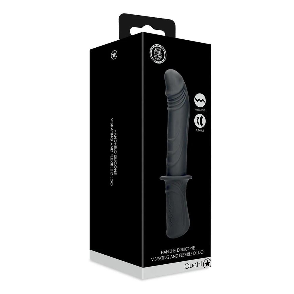 Ouch By Shots Hand Held Vibrating Sex Machine - Juodas