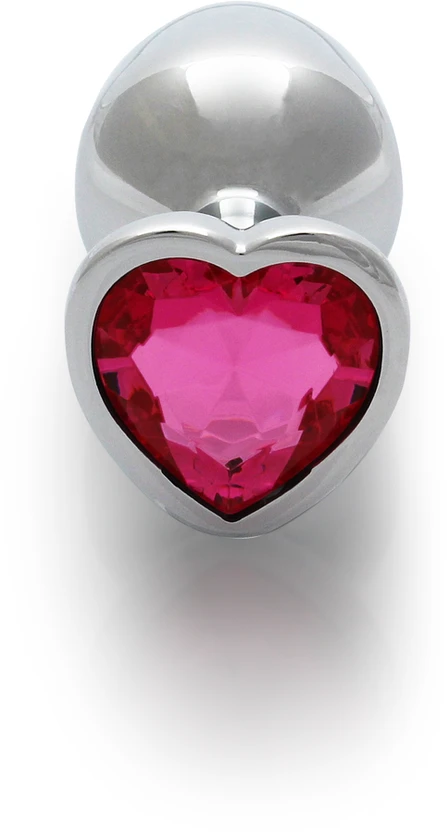 Ouch By Shots Heart Gem Butt Plug - Medium