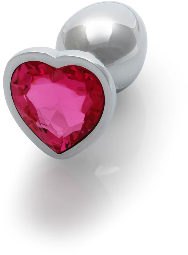 Ouch By Shots Heart Gem Butt Plug - Small