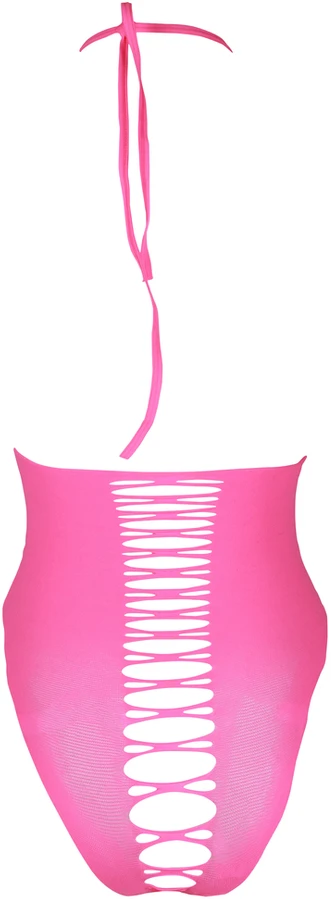 Ouch By Shots Ach! Aukšto kirpimo korpusas - Neoninė Rožinė - XS/XL