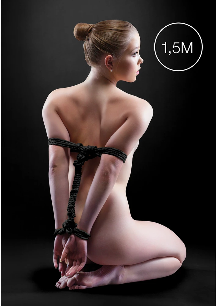 Ouch By Shots Japanese Mini Rope - 1,5m - Juodas