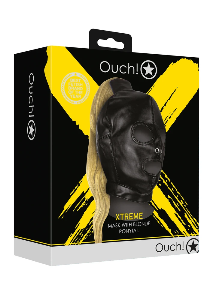 Ouch By Shots Mask with Skirtas šviesiems plaukams Ponytail - Juodas