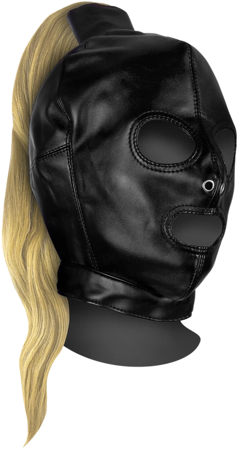 Ouch By Shots Mask with Skirtas šviesiems plaukams Ponytail - Juodas