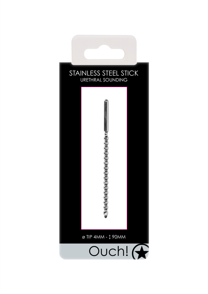 Ouch By Shots Metal Beginners Penis Plug - 4 mm
