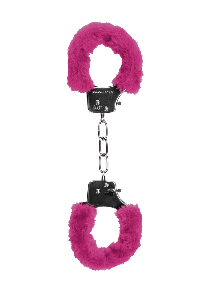 Ouch By Shots Rožinė Pleasure Handcuffs Furry Rožinė
