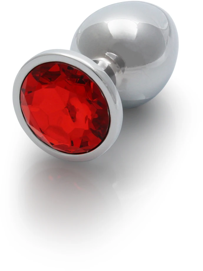 Ouch By Shots Ouch! METALOWY KOREK ANALNY PLUG Z DIAMENTEM 9,3 CM WODOODPORNY