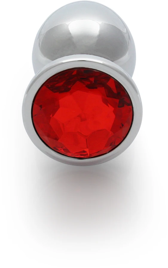 Ouch By Shots Ouch! METALOWY KOREK ANALNY PLUG Z DIAMENTEM 9,3 CM WODOODPORNY