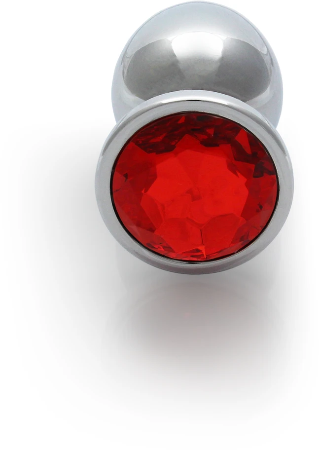 Ouch By Shots Ouch! METALOWY KOREK ANALNY PLUG Z DIAMENTEM 8 CM WODOODPORNY