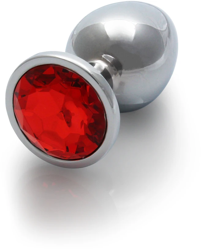 Ouch By Shots Ouch! METALOWY KOREK ANALNY PLUG Z DIAMENTEM 8 CM WODOODPORNY