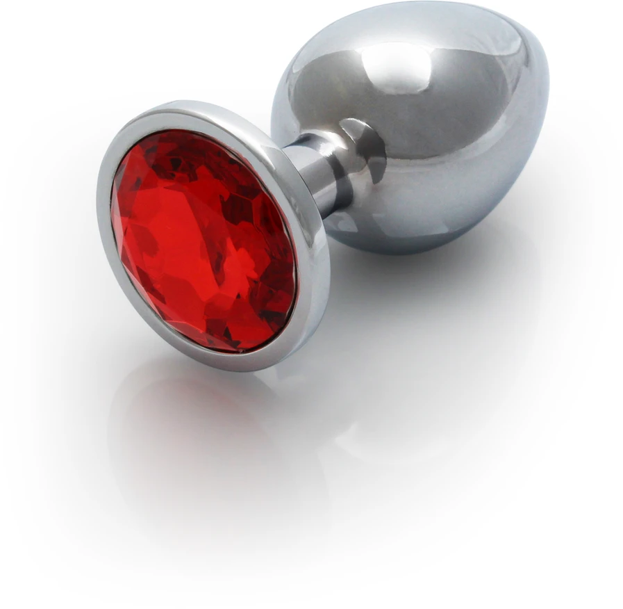 Ouch By Shots Ouch! METALOWY KOREK ANALNY PLUG Z DIAMENTEM 8 CM WODOODPORNY