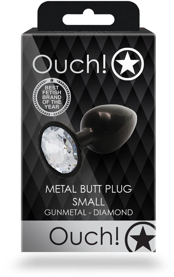 Ouch By Shots Ouch! Round Gem Butt Plug - Small