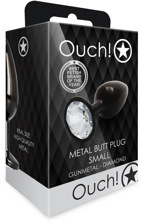 Ouch By Shots Ouch! Round Gem Butt Plug - Small