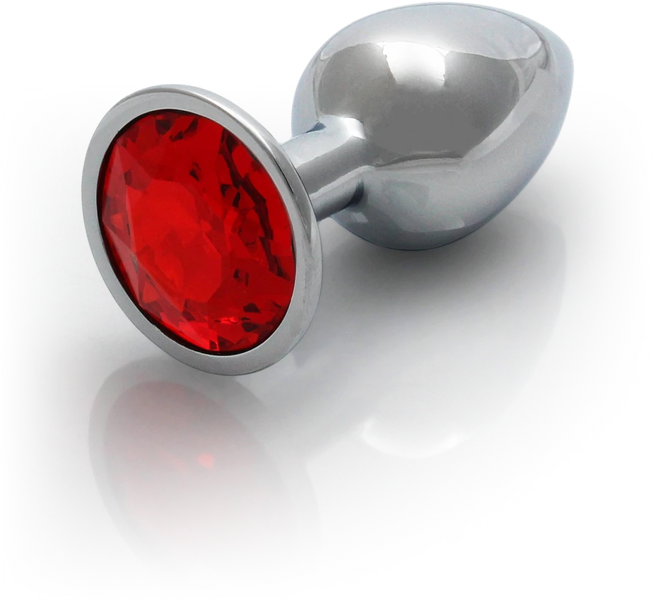 Ouch By Shots Ouch! METALOWY ELEGANCKI KOREK ANALNY PLUG Z DIAMENTEM 7 CM WODOODPORNY