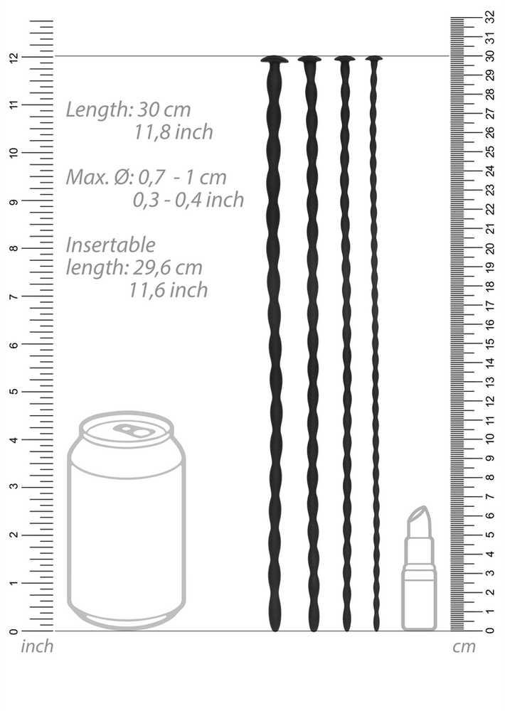 Pažangus silikoninių spiralinių varžtų kaiščio rinkinys „Ouch By Shots“.