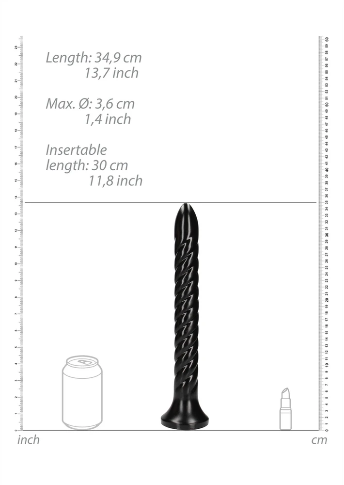 Ouch By Shots Sukamoji analinė gyvatė – 12''/ 30 cm