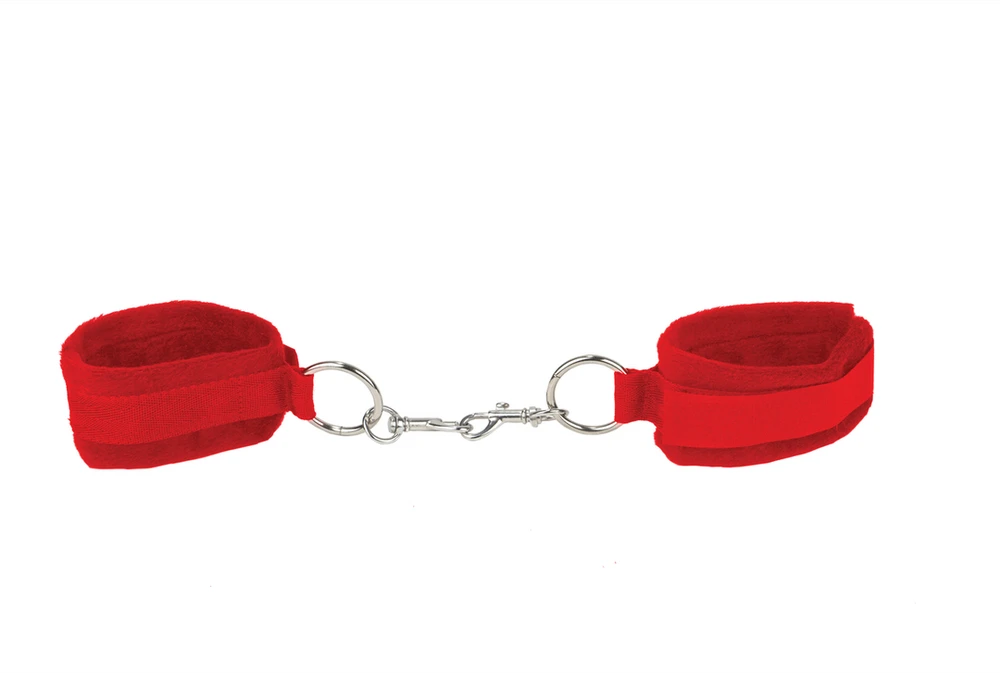Ouch By Shots Velcro Cuffs Raudona