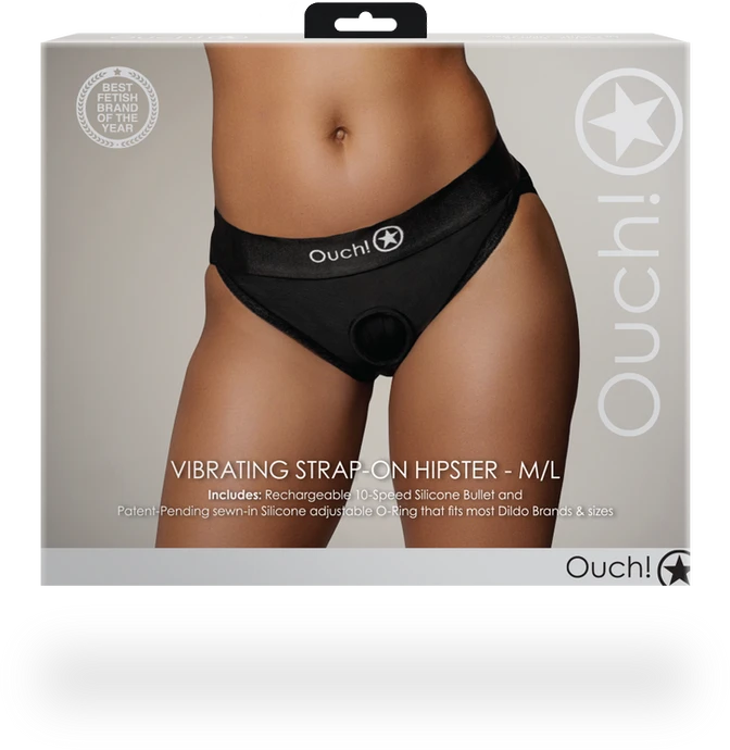 Ouch By Shots Vibruojantis dirželis Hipster - M/L