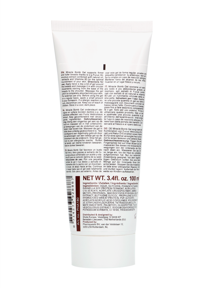 Pharmquests By Shots Pharmquests krūtų didinimo stangrinamasis gelis bust 100 ml