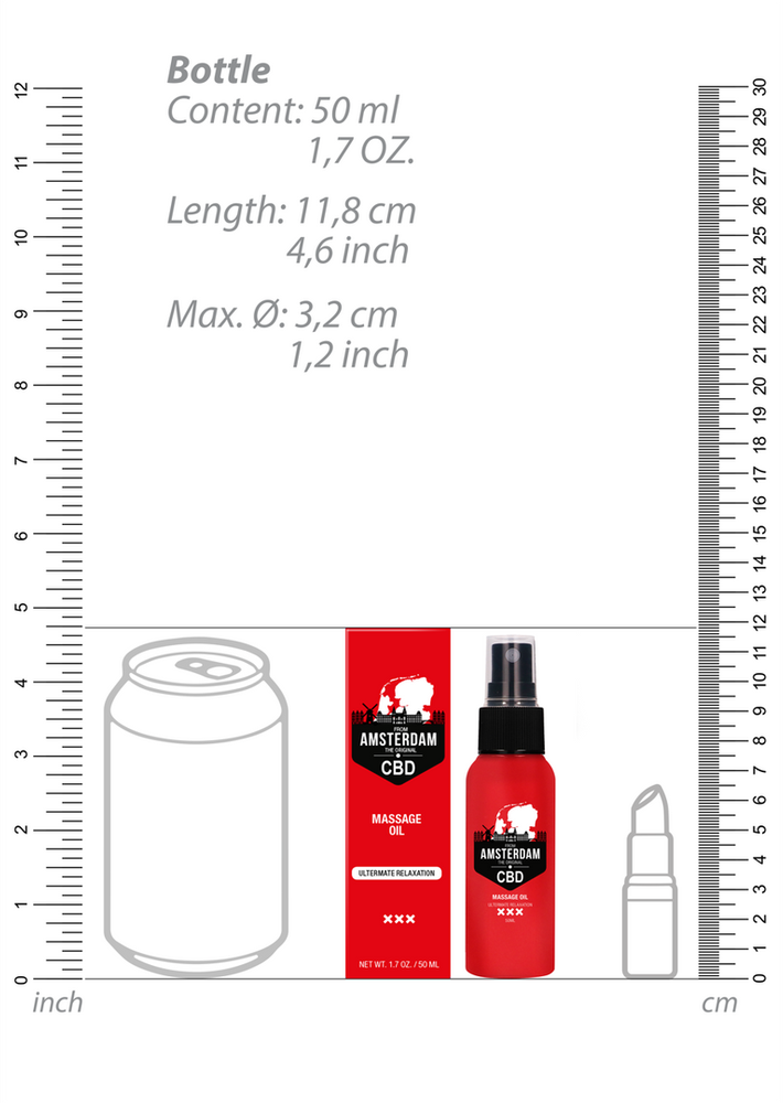 Pharmquests By Shots Pharmquests Erotinio masažo aliejus, foreplay CBD 50 ml