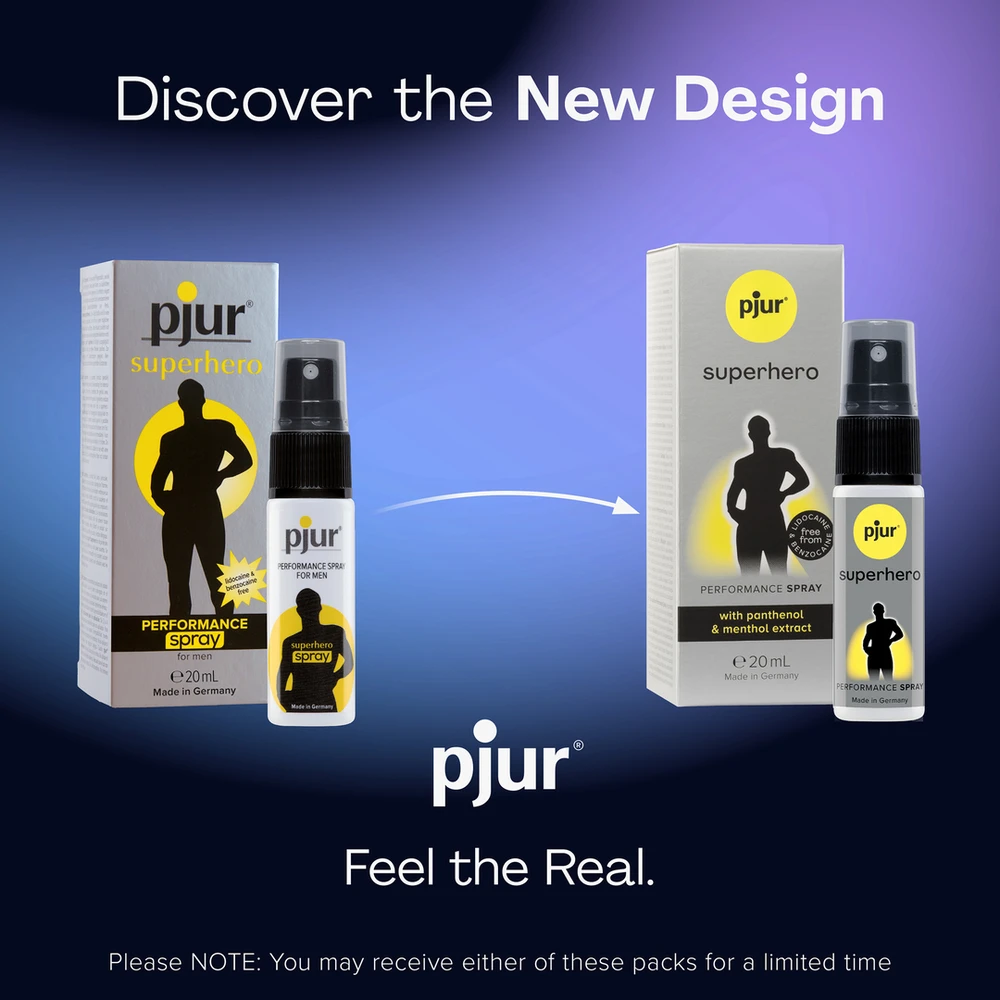 Pjur Superhero Performance Spray Purškiklis vyrams atidedantis ejakuliaciją (20 ml)