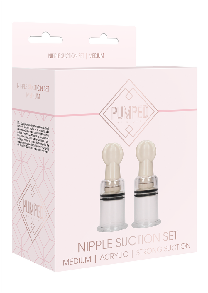 Pumped By Shots Pumped Nipple Suction Set Medium – skaidrus