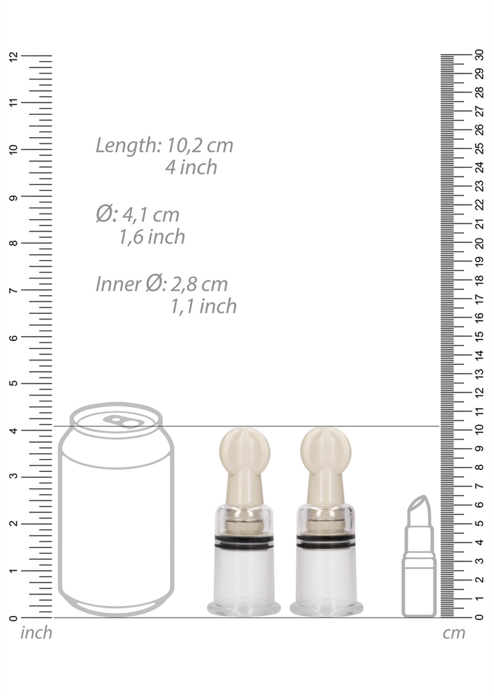 Pumped By Shots Pumped Nipple Suction Set Medium – skaidrus