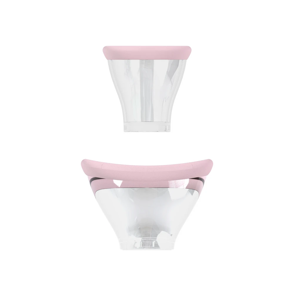 Pumped By Shots Rožinė Sensual - Rechargeable Vulva and Breast Pump - Rožinė