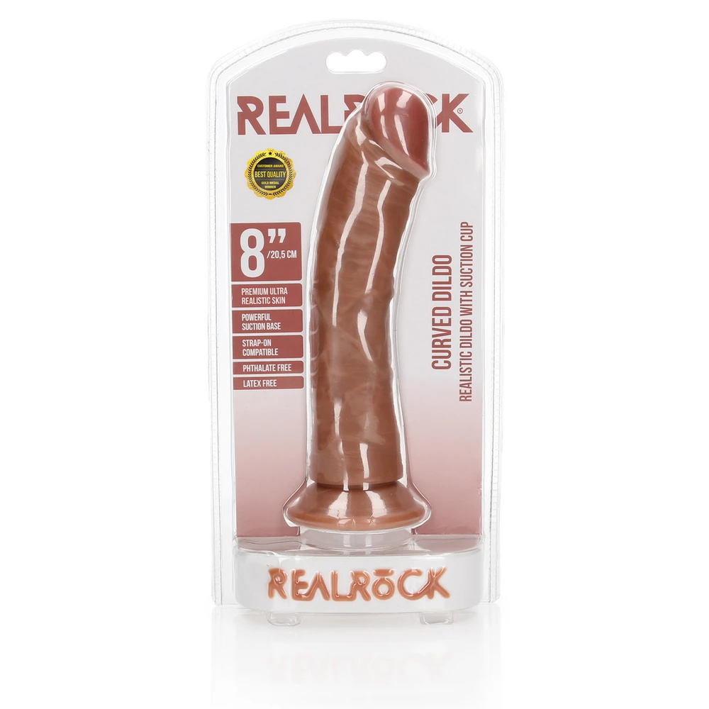Realrock By Shots Realrock Large Silikoninis styguotas dildo siurbtukas 22,5 cm