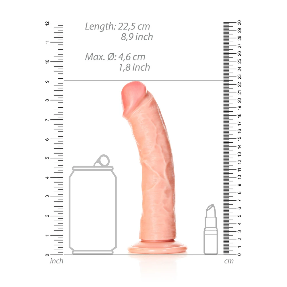 Realrock By Shots Realrock Realist styguotas dildo su siurbtuku 22,5 cm