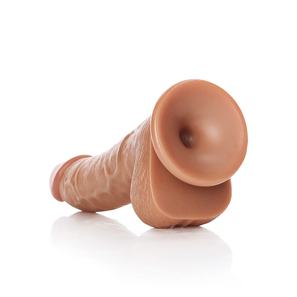 Realrock By Shots Realrock Storas silikoninis styguotas dildo siurbtukas 17 cm