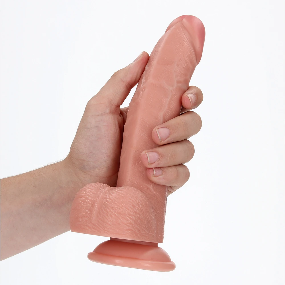 Realrock By Shots Realrock Silikoninis dygliuotas dildo siurbtukas 23 cm
