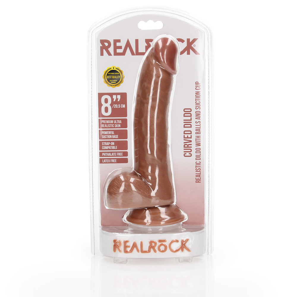 Realrock By Shots Realrock Large Silikoninis styguotas dildo siurbtukas 23 cm