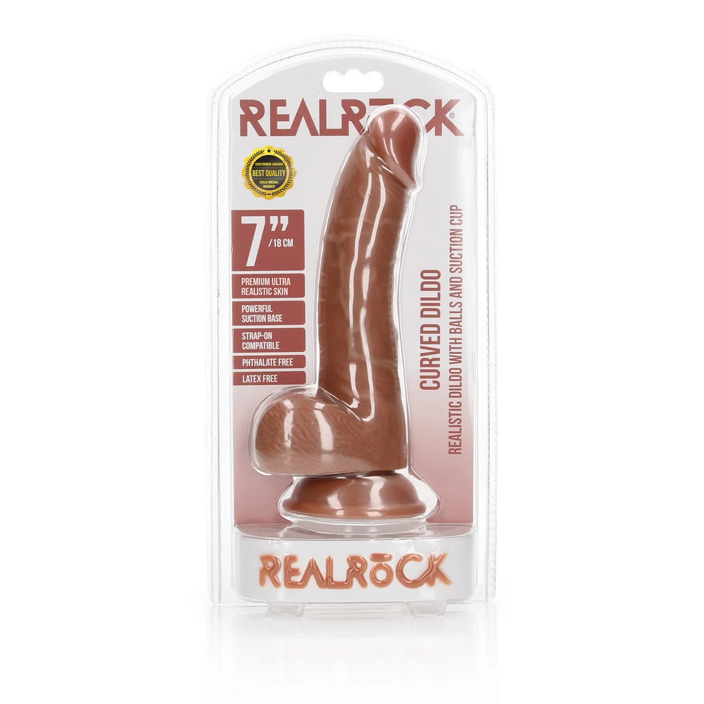 Realrock By Shots Realrock Didelis silikoninis virvelinis dildo siurbtukas 20 cm