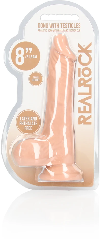 Realrock By Shots Dildo su sėklidėmis - 20 cm