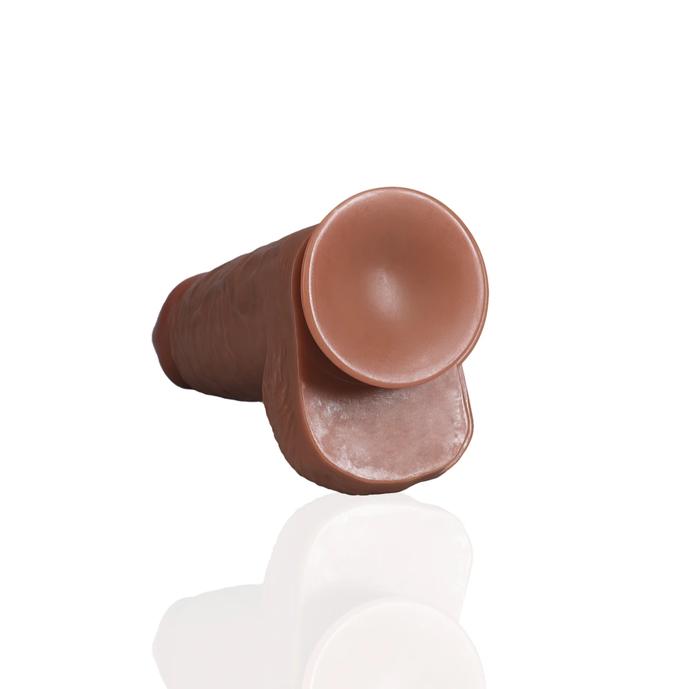 Realrock By Shots Ypač storas tiesus šukutės su kamuoliukais 23 cm - rudas