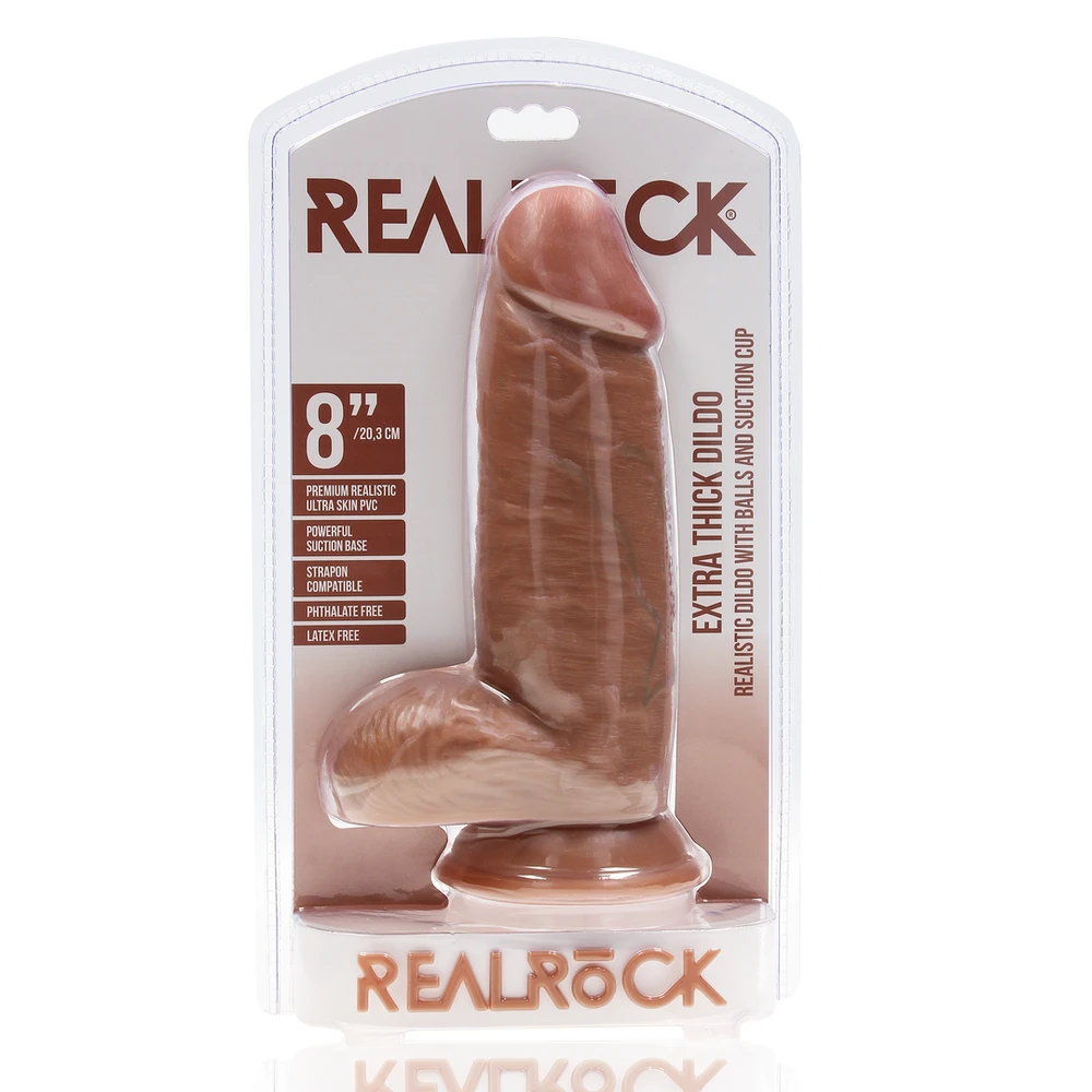 Realrock By Shots Ypač storas tiesus šukutės su kamuoliukais 20,3 cm - rudas