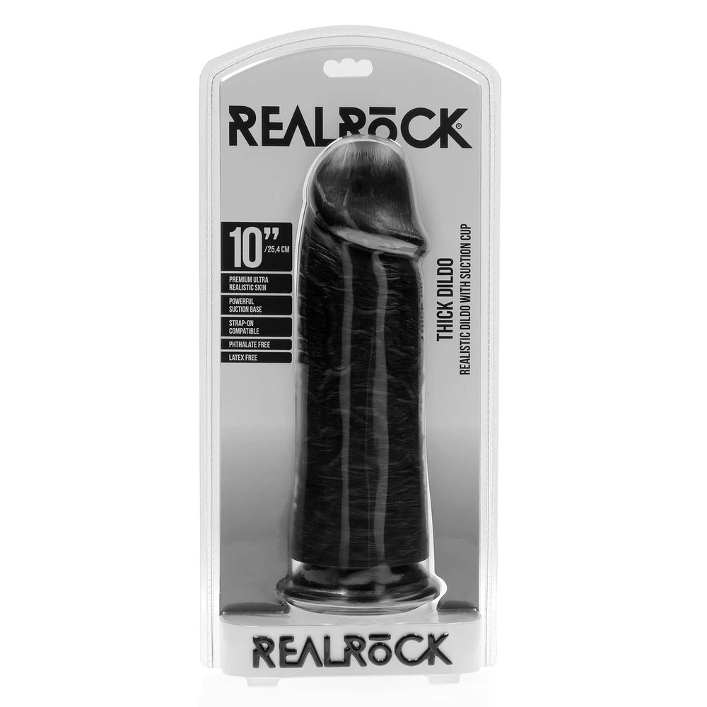 Realrock By Shots Ypač storas tiesus sijonas be kamuoliukų 25,4 cm - Juodas