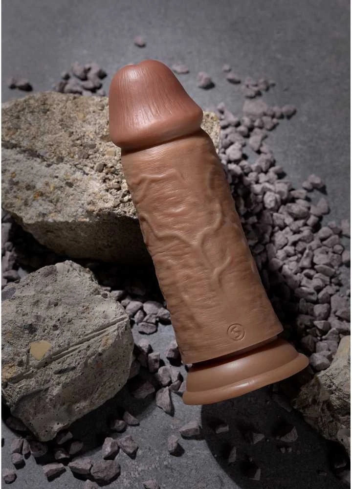 Realrock By Shots Ypač storos tiesios plaukų sruogos be kamuoliukų 20,3 cm - Rudos spalvos