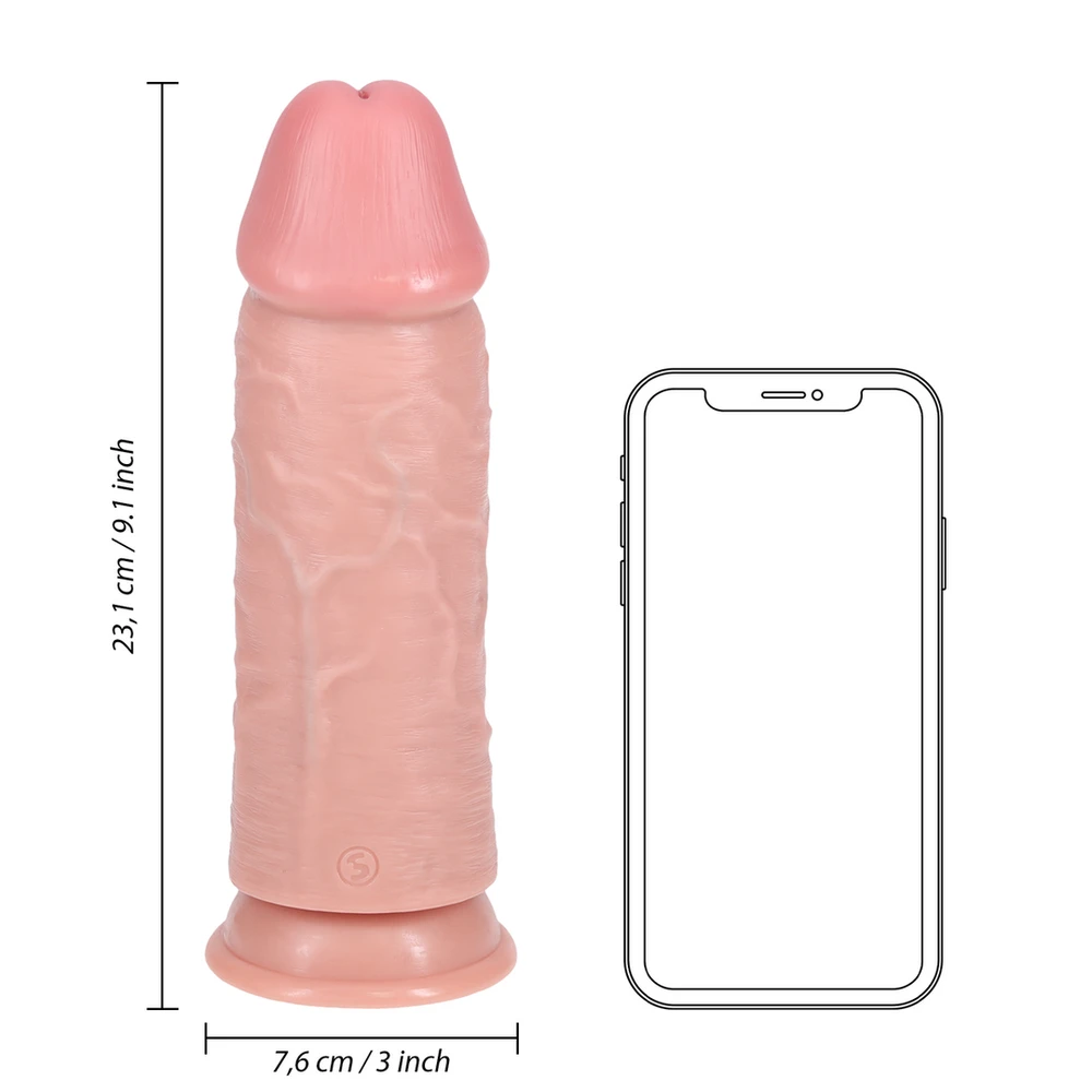 Realrock By Shots Ypač storas tiesus šukutės be kamuoliukų 23 cm - minkštimas