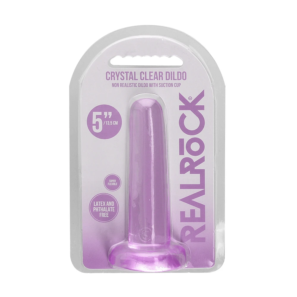 Realrock By Shots Realrock Dildo, mažas, lygus, su stipriu siurbtuku, 13,5 cm