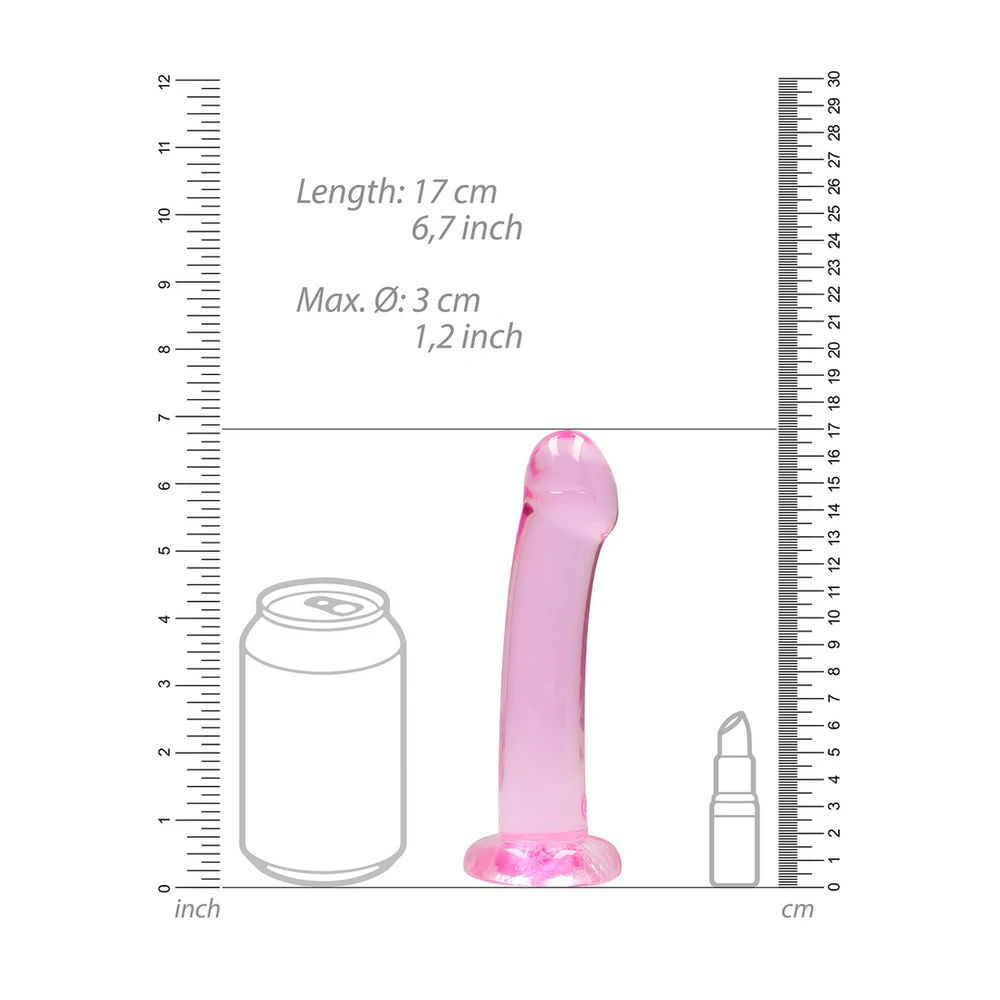 Realrock By Shots Nerealistiškas dildo su siurbtuku - 6,7""""/ 17 cm