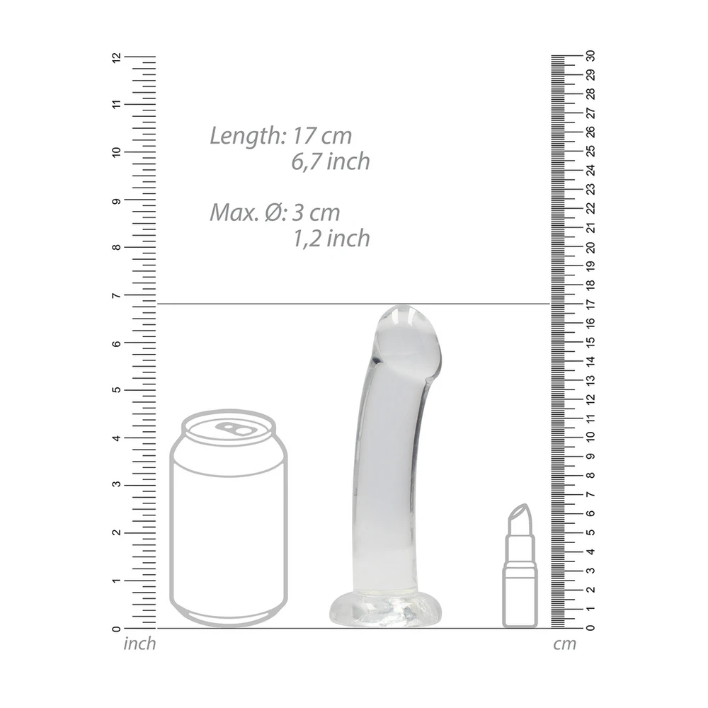 Realrock By Shots Nerealistiškas dildo su siurbtuku - 6,7""""/ 17 cm