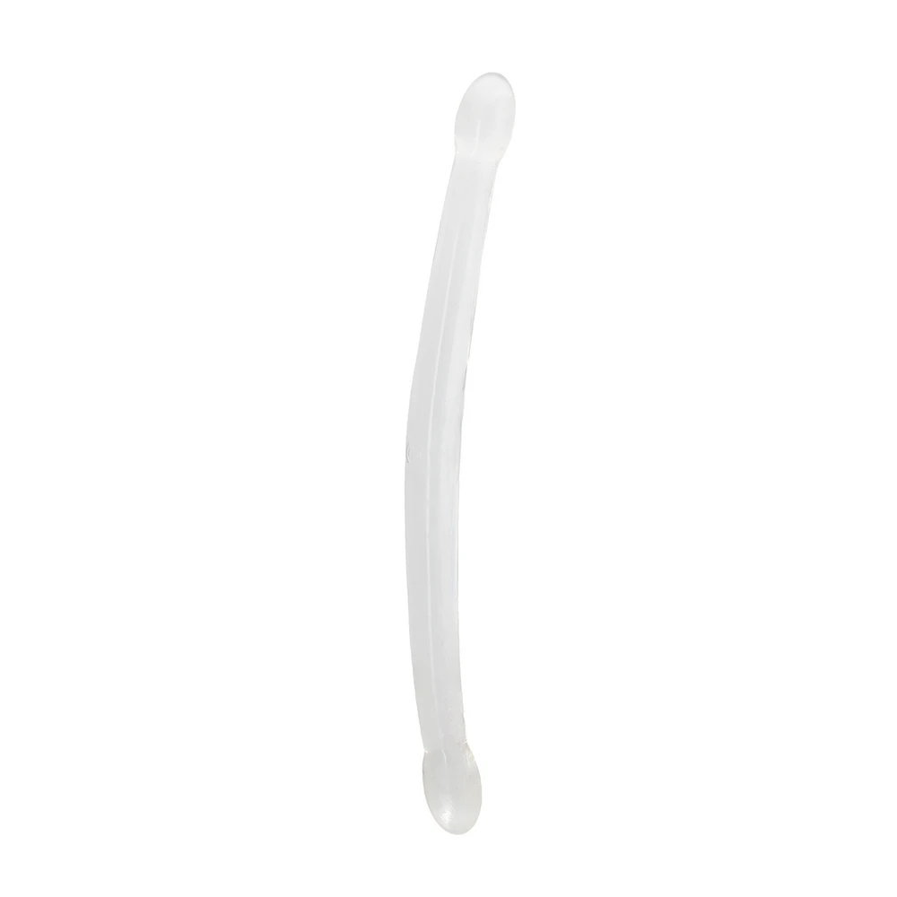 Realrock By Shots Realrock Dvigubas silikoninis dildo lygus, ilgis 42 cm